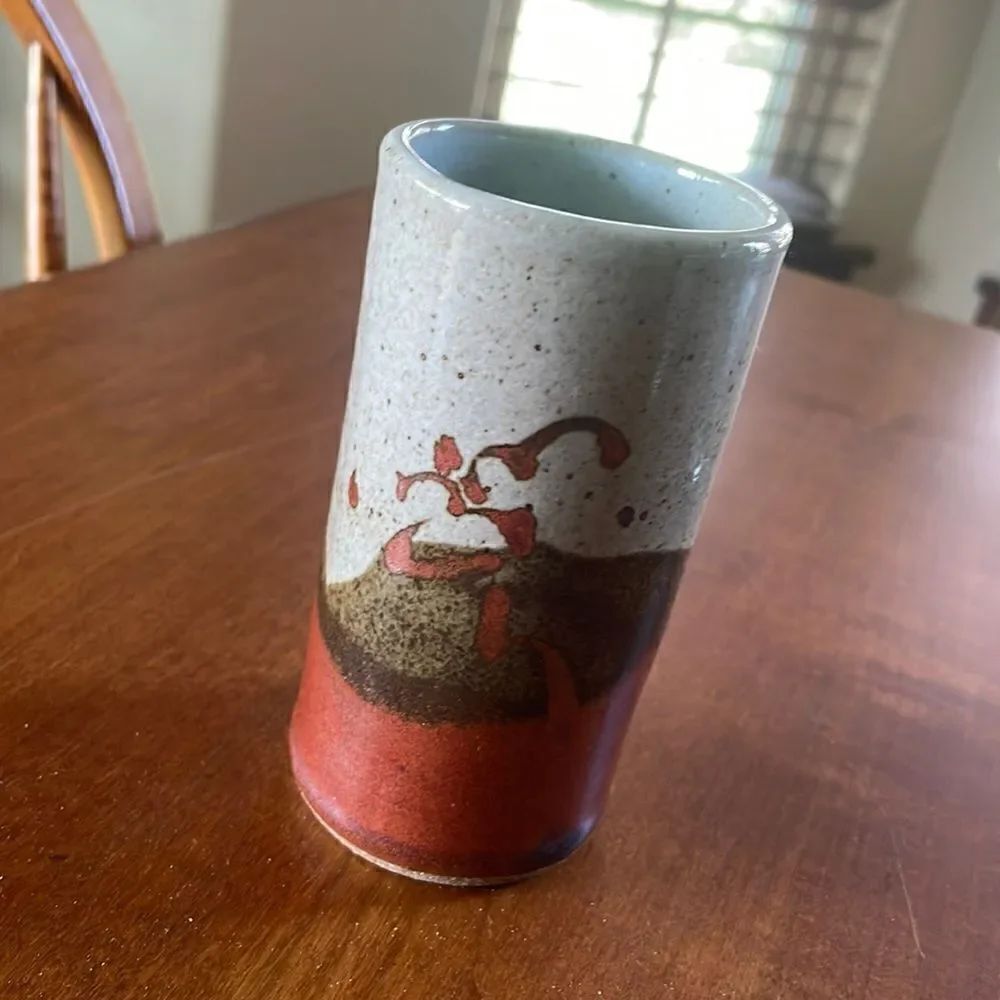 Handmade Signed Art Pottery Tumbler